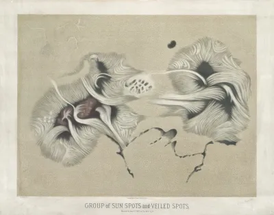 Group Of Sun Spots And Veiled Spots