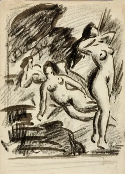Group Of Three Female Nudes 3