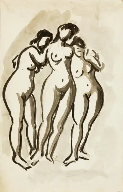 Group Of Three Female Nudes I