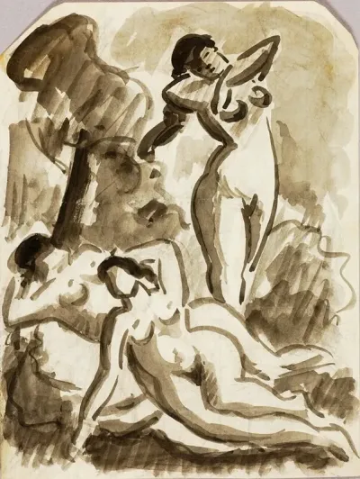 Group Of Three Nudes