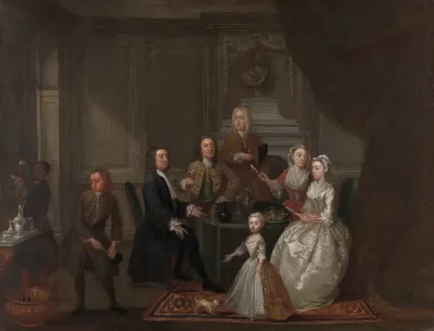 Group Portrait Probably Of The Raikes Family