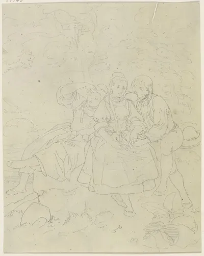 Group Underneath A Tree