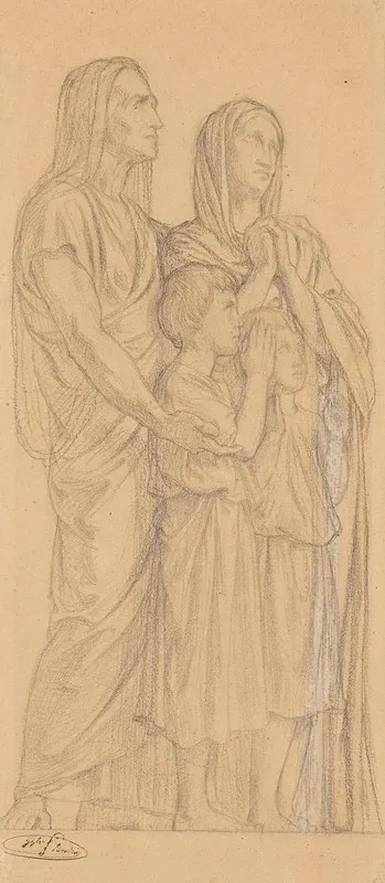 Groupe De Deux Femmes Et Deux Enfants