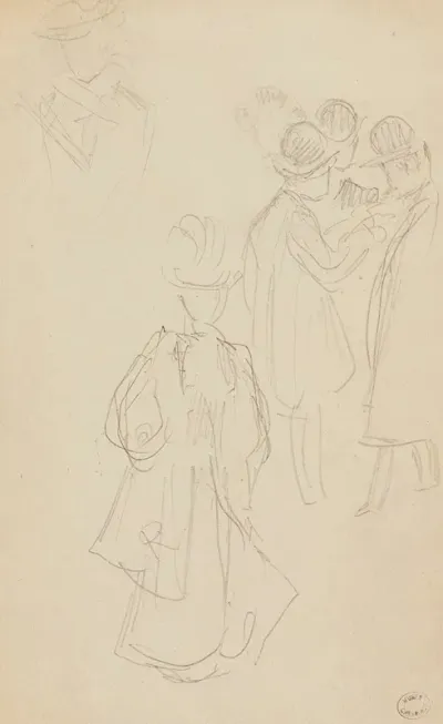 Groupe Dhommes Et Femme Elegante