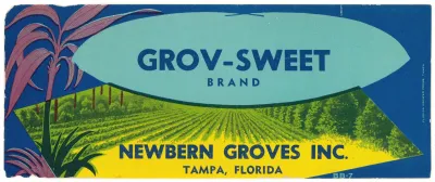 Grov Sweet Brand Produce Label