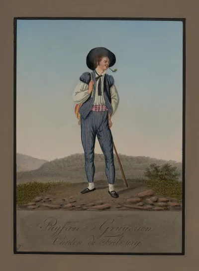 Gruyeres Peasant Fribourg Township