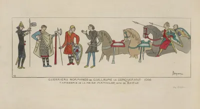 Guerriers Normands De Guillaume Le Conquerant 1066 Tapisserie De La Reine Mathilde Dite De Bayeux