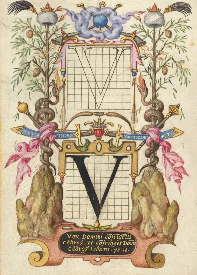 Guide For Constructing The Letter V