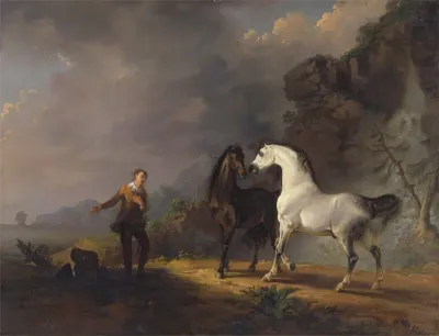 Gulliver Addressing The Houyhnhnms
