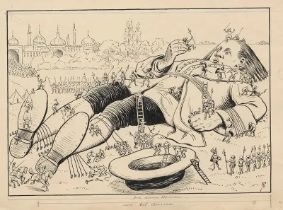 Gulliver Has Been Captured By The Lilliputians