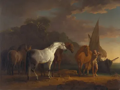 Gulliver Taking His Final Leave Of The Land Of The Houyhnhnms