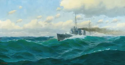Gunboat On The High Seas