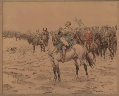 Gustav Adolf Before The Battle Of Lutzen 1632