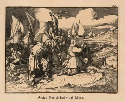 Gustav Adolph Landet Auf Rugen
