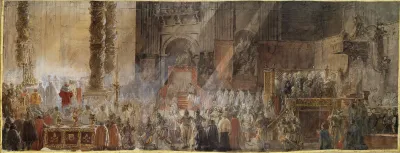 Gustavus Iii Attending Christmas Mass In 1783 In St Peters Rome