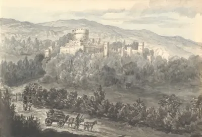 Gwrich Castle From The Road August 1830