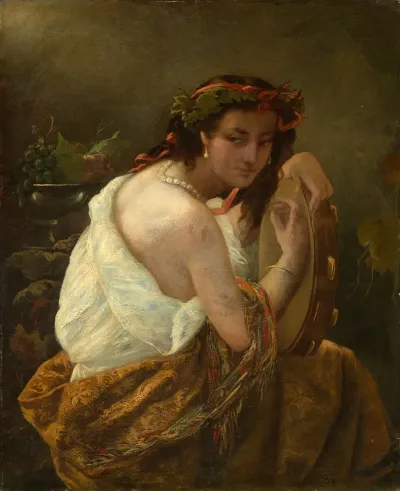 Gypsy With Tambourine