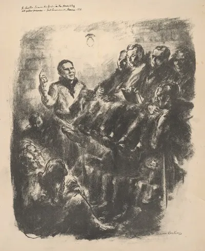 H Austin Simons New Yorker In The Honor Wing With Fellow Prisoners Fort Leavenworth Kansas 1918