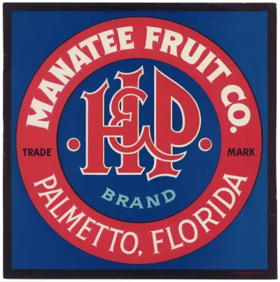 H P Brand Fruit Label