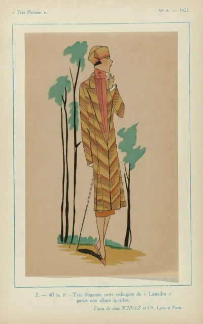 H P Tres Elegante Cette Redingot