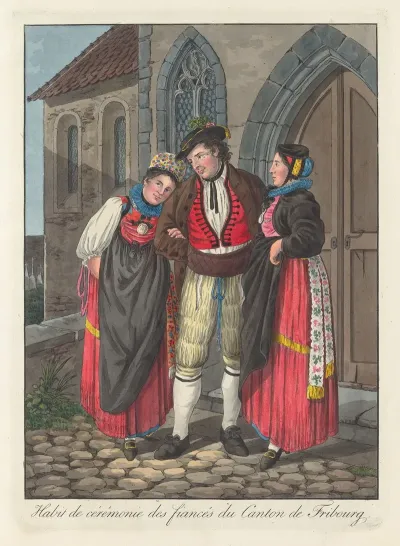 Habit De Ceremonie Des Fiances Du Canton De Fribourg