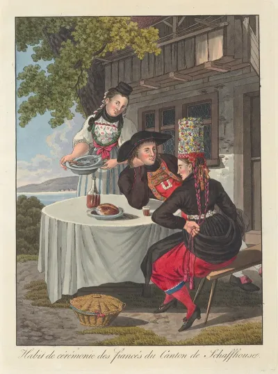 Habit De Ceremonie Des Fiances Du Canton De Schaffhouse