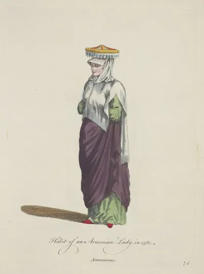 Habit Of A Armenian Ladiy In 1581 Armenienne