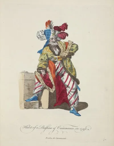 Habit Of A Bashaw Of Caramania In 1749 Bacha De Caramanie
