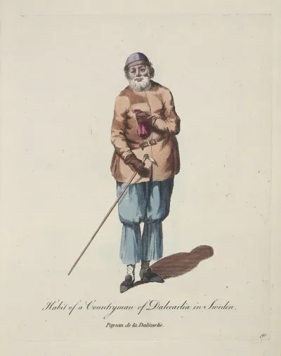 Habit Of A Countryman Of Dalecarlia In Sweden Paysan De La Dalecarlie