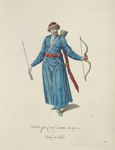 Habit Of A Crim Tartare In 1700 Tartare De Crimee