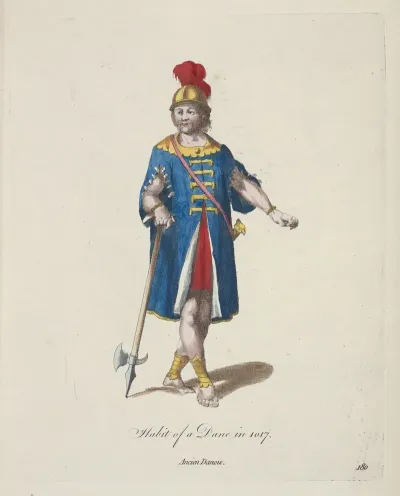 Habit Of A Dane In 1017 Ancien Danois