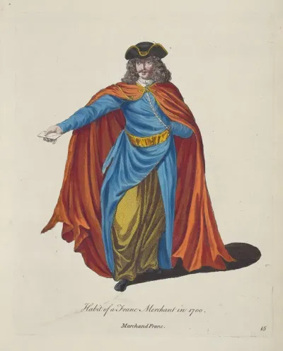 Habit Of A Franc Merchant In 1700 Marchand Franc