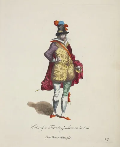 Habit Of A French Gentleman In 1626 Gentilhomme Francois