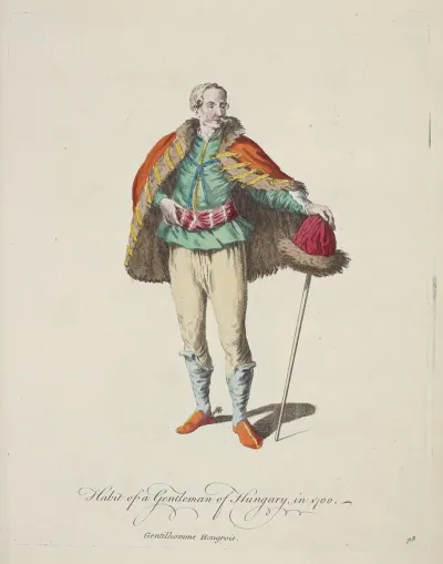 Habit Of A Gentleman Of Hungary In 1700 Gentilhomme Hongrois