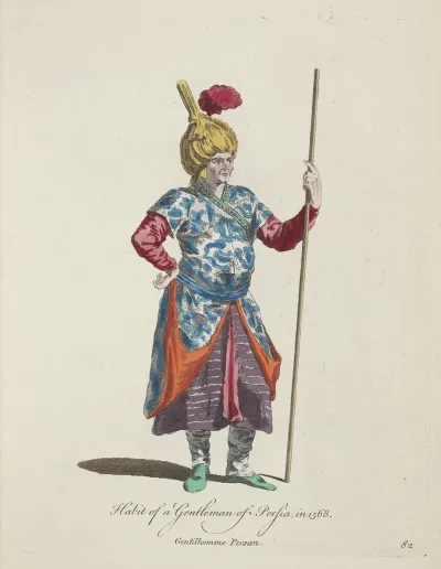 Habit Of A Gentleman Of Persia In 1568 Gentilhomme Persan