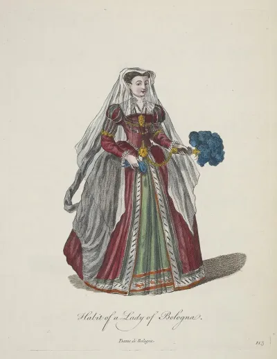 Habit Of A Lady Of Bologna Dame De Bolonge