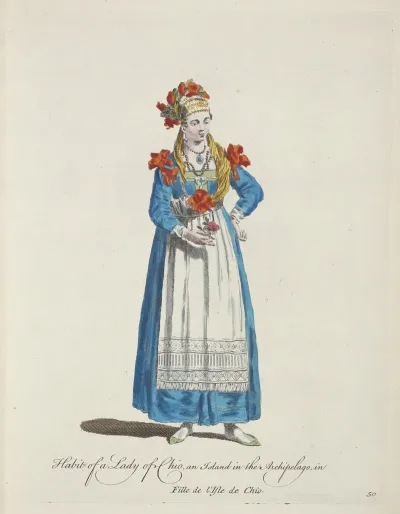 Habit Of A Lady Of Chio An Island In The Archipelago Fille De Lisle De Chio