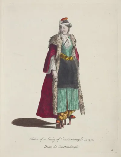 Habit Of A Lady Of Constantinople In 1750 Dame De Constantinople