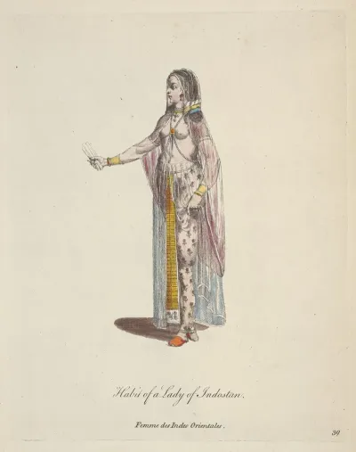 Habit Of A Lady Of Indostan Femme Des Indes Orientales 2