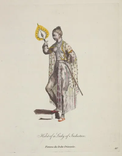 Habit Of A Lady Of Indostan Femme Des Indes Orientales 3