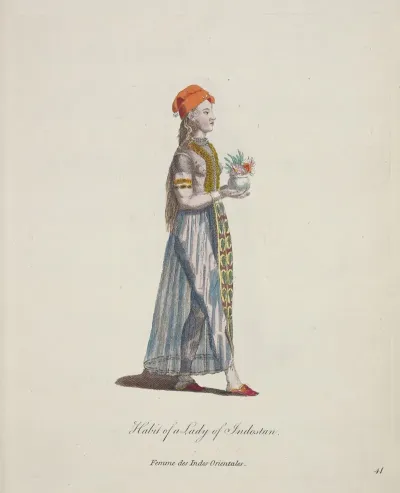 Habit Of A Lady Of Indostan Femme Des Indes Orientales 4
