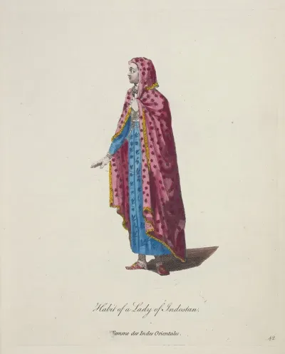 Habit Of A Lady Of Indostan Femme Des Indes Orientales 5