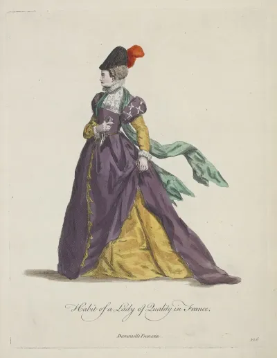 Habit Of A Lady Of Quality In France Demoiselle Francoise