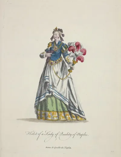 Habit Of A Lady Of Quality Of Naples Dame De Qualiite De Naples