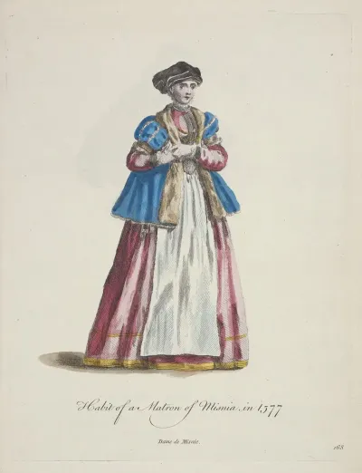 Habit Of A Matron Of Misnia Is 1577 Dame De Misnie
