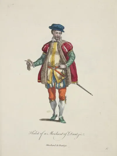 Habit Of A Merchant Of Dantzic Marchand De Dantzic