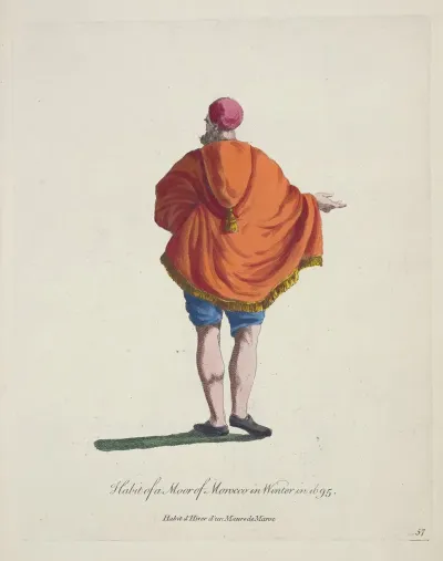 Habit Of A Moor Of Morocco In Winter In 1695 Habit Dhiver Dun Maure De Moroc 2