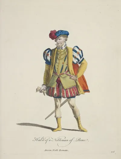 Habit Of A Nobleman Of Rome Ancien Noble Romain