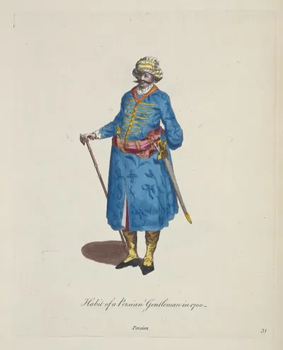 Habit Of A Persian Gentleman In 1700 Persien