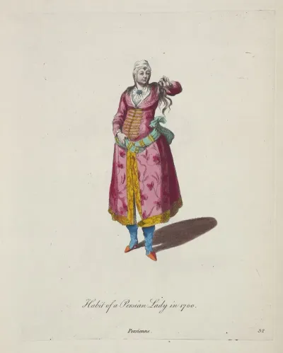 Habit Of A Persian Lady In 1700 Persienne